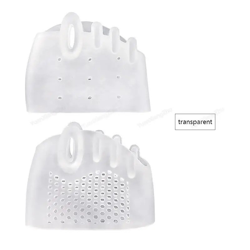 2PCS Bunion Toe Corrector Silicone Orthotics Straightener Separator Forefoot Pad