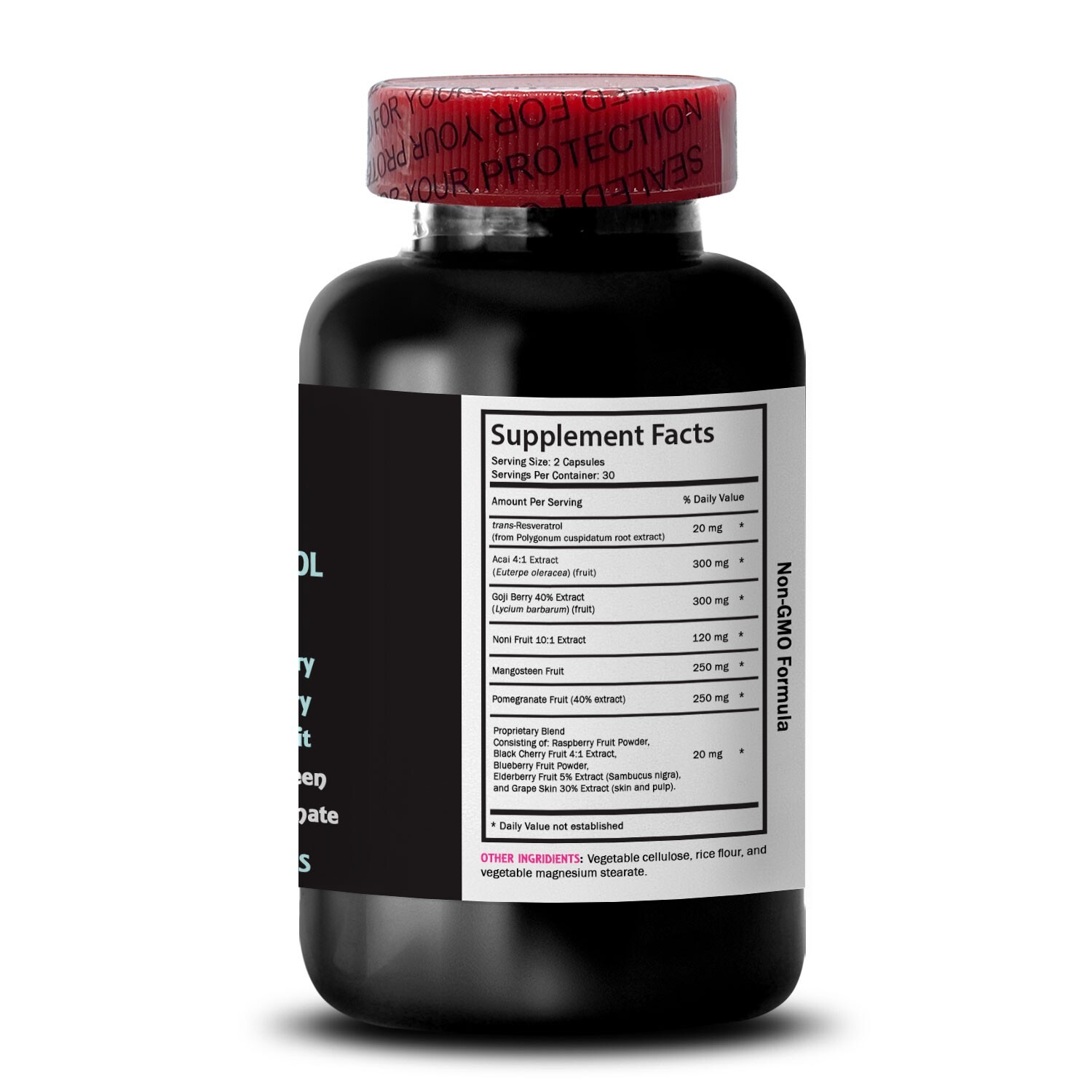 Acai Berry – RESVERATROL COMPLEX – Wellness synergy 3 Bottle 180 Capsules