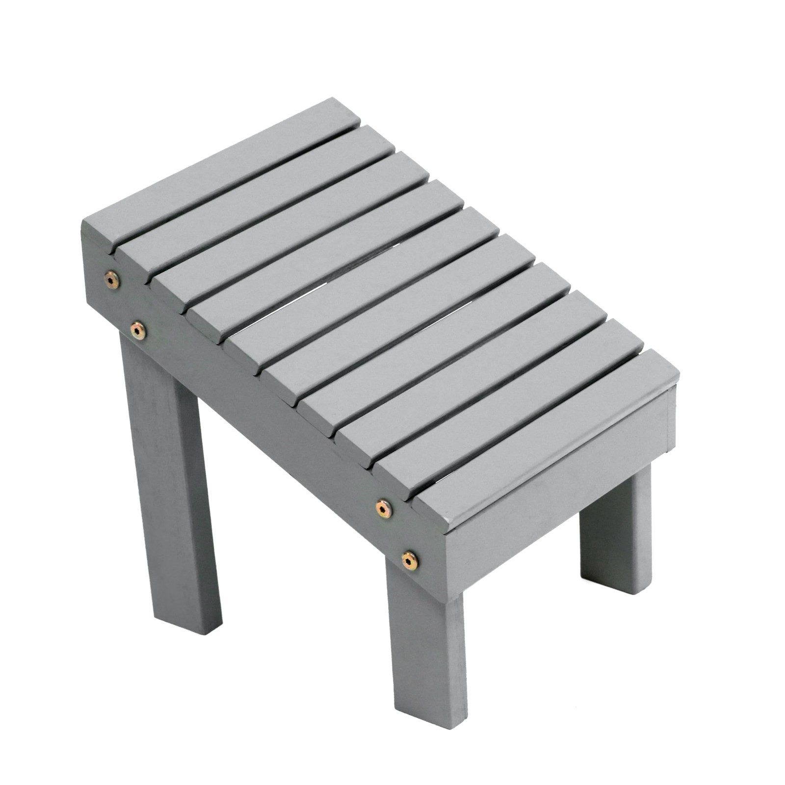 JONATHAN Y Saru Solid Acacia 10.04 in. W x 11.81 D x H, Grey