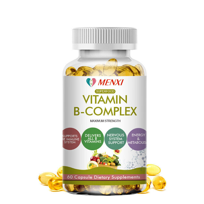 Vitamin B Complex – 8 Super B Vits 180 Capsules with Choline & Inositol