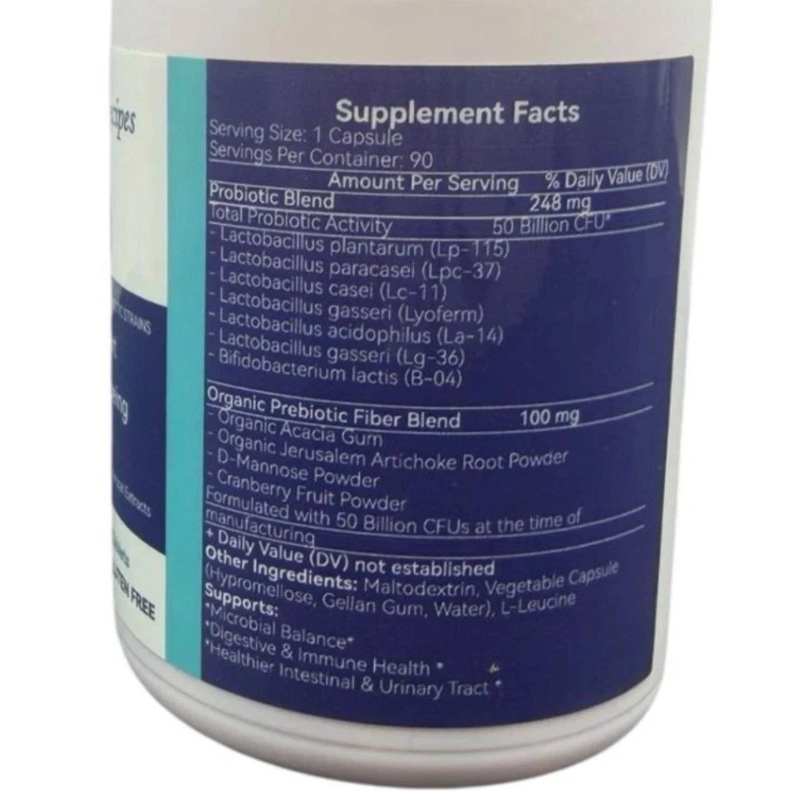 Nature’s Recipes Synbiotic 50 Billion CFU Gut Health 90 Tablets Lot 2 01/27