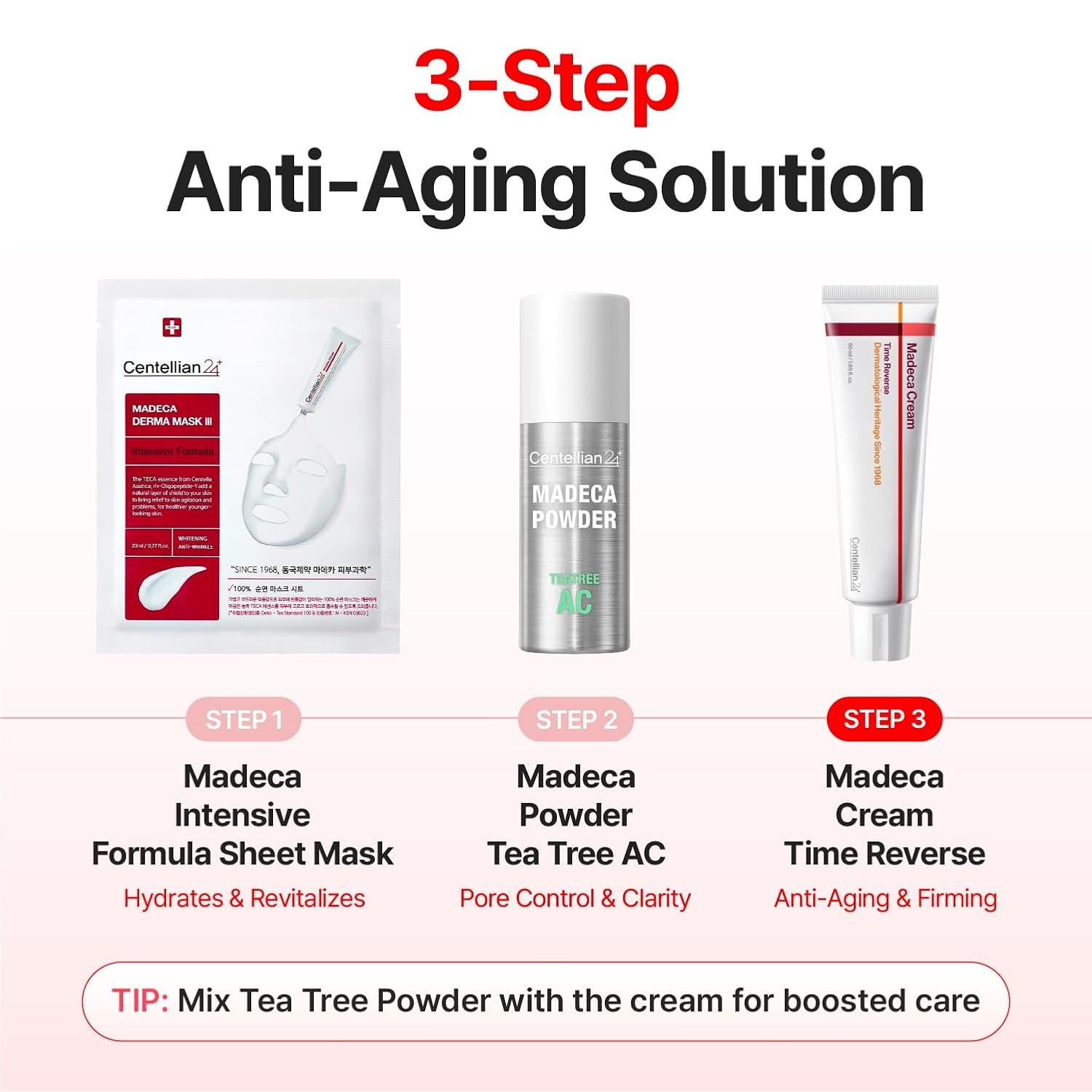 4 Madeca Cream Time Reverse (50ml/1.69fl oz, Pack of 2) Advanced Fast-Absorbing