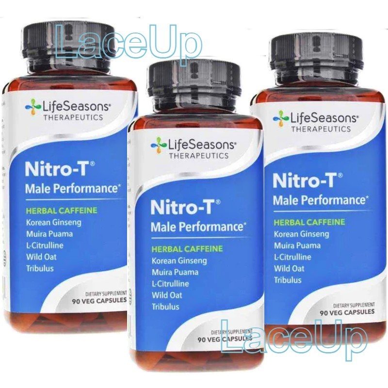 3x – Nitro T — 90 each / 270 Total Capsules — EXPIRE 2028