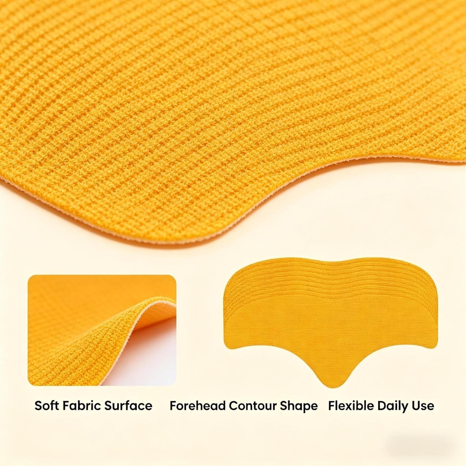 Forehead Beauty Patch, Soft Fabric Patches for Daily Skin Care, 10 Count