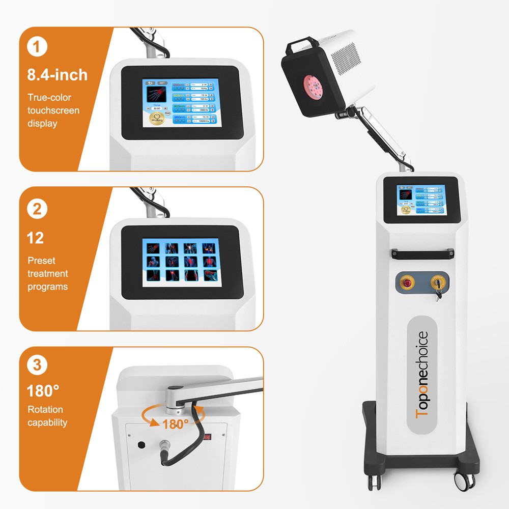 650nm+808nm+905nm+980nm Medical Low Level Laser Therapy Machine for Pain Relief