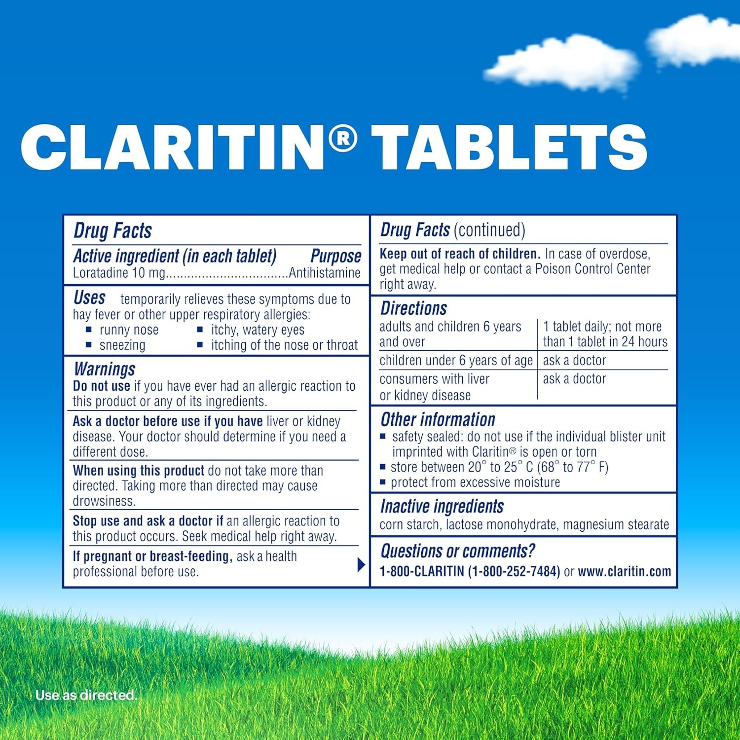 Safe and Effective Non-Drowsy Allergy Relief with 10mg Loratadine – 100 Tablets