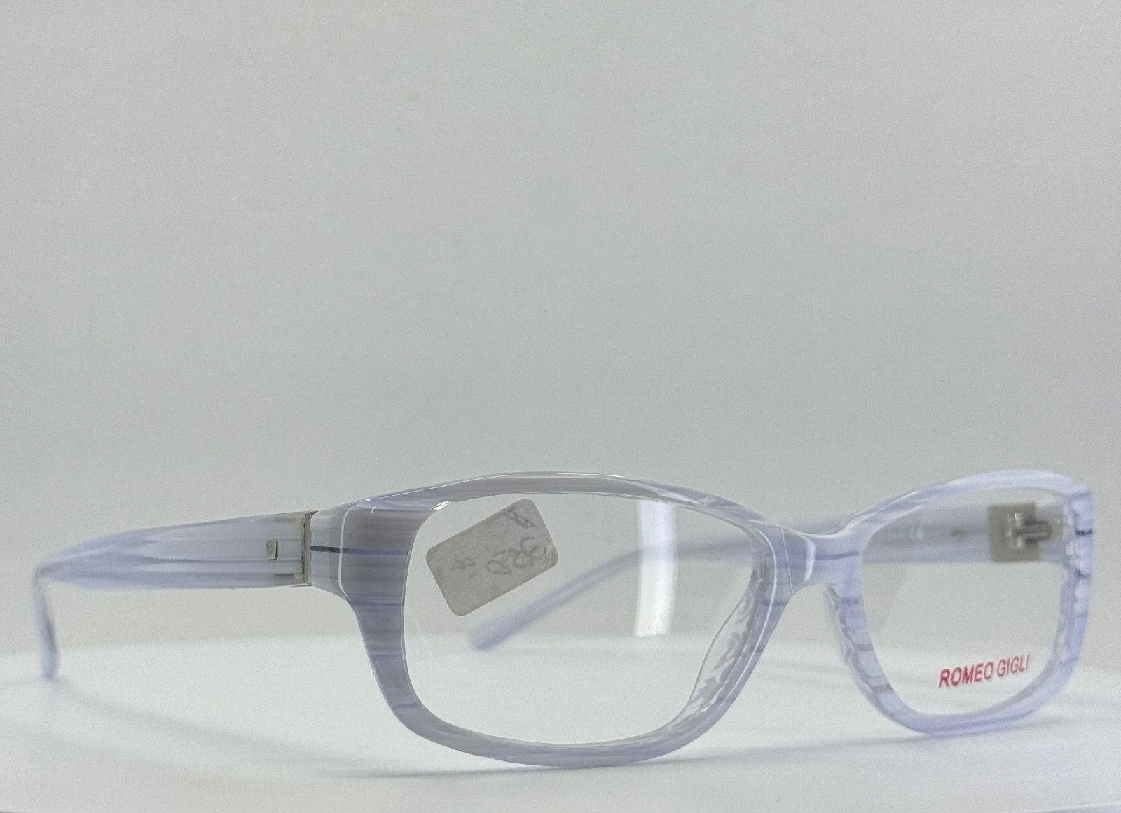 ROMEO GIGLI RG 74061 B Pearl Grey Rectangle Full Rim Eyeglasses 53-16-135 B:35