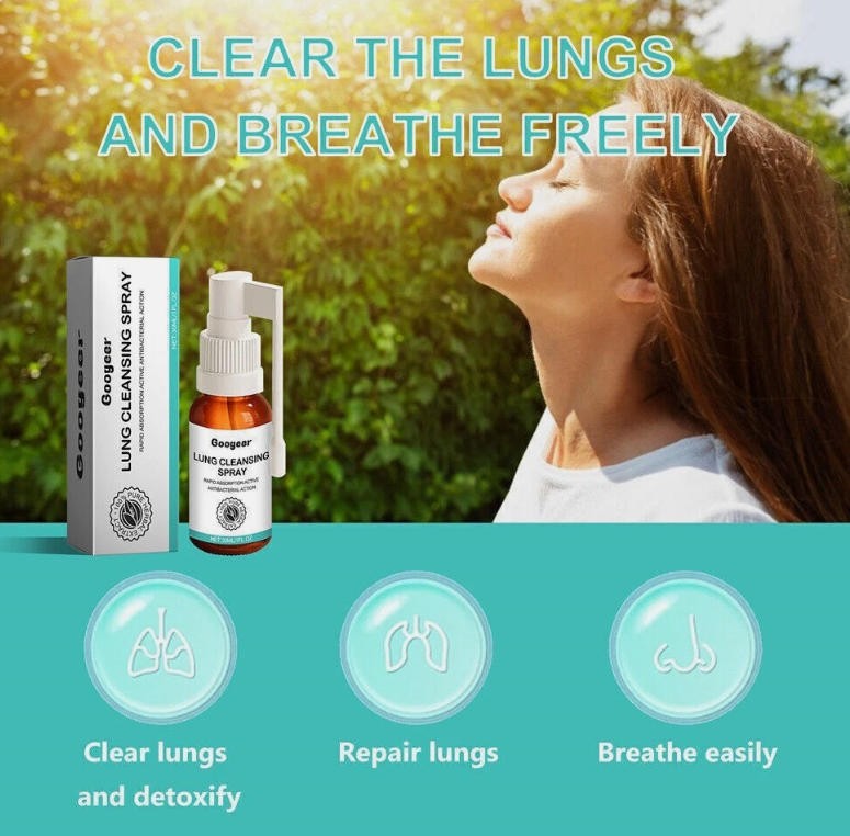 New Lung Cleansing Spray Googeer Medilisk Herbal Lung Body Cleansing Spray