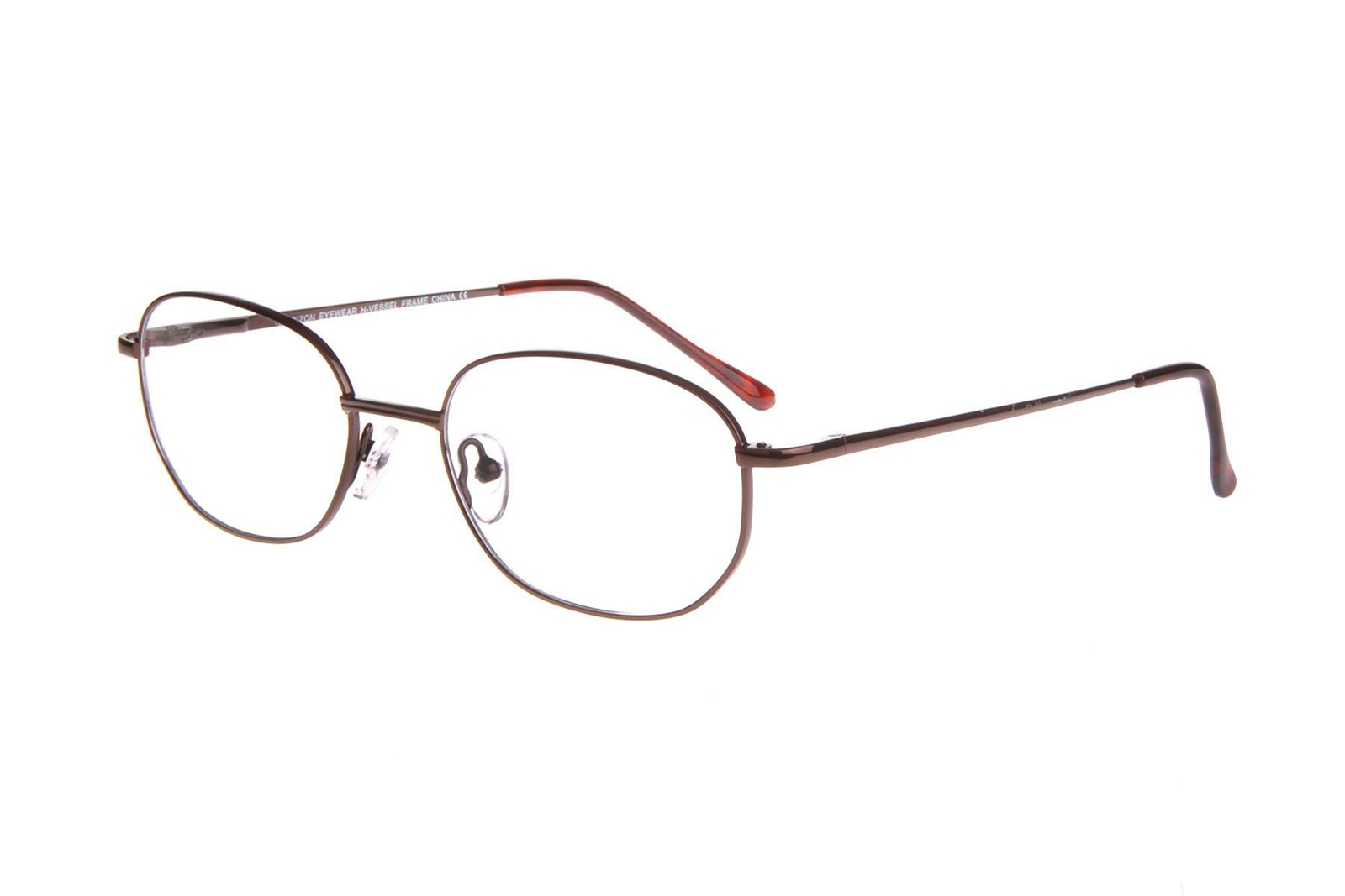 NEW HORIZON EYEWEAR Brown VESSEL Eyeglasses 52mm with Case