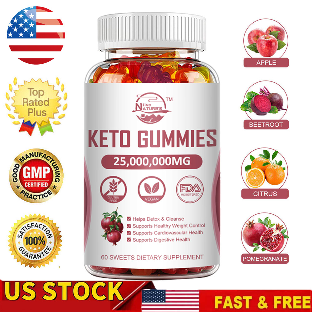 Keto ACV Gummies – 25,000,000mg BHB Weight Loss Fat Burner Appetite Suppressant