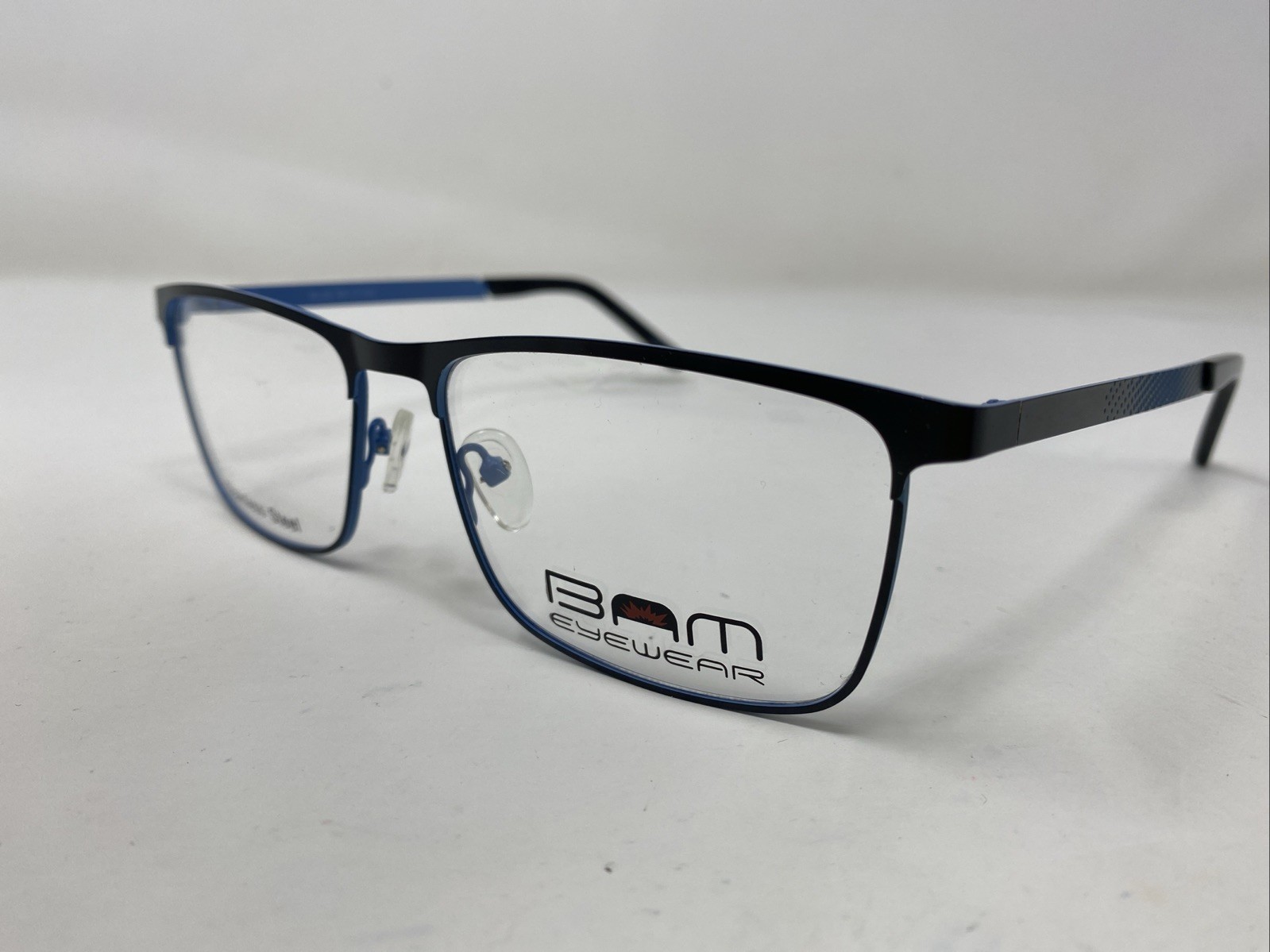 BAM Eyewear 521 BLUE 60-17-150 Blue/Black Metal Full Rim Eyeglasses Frame NA23