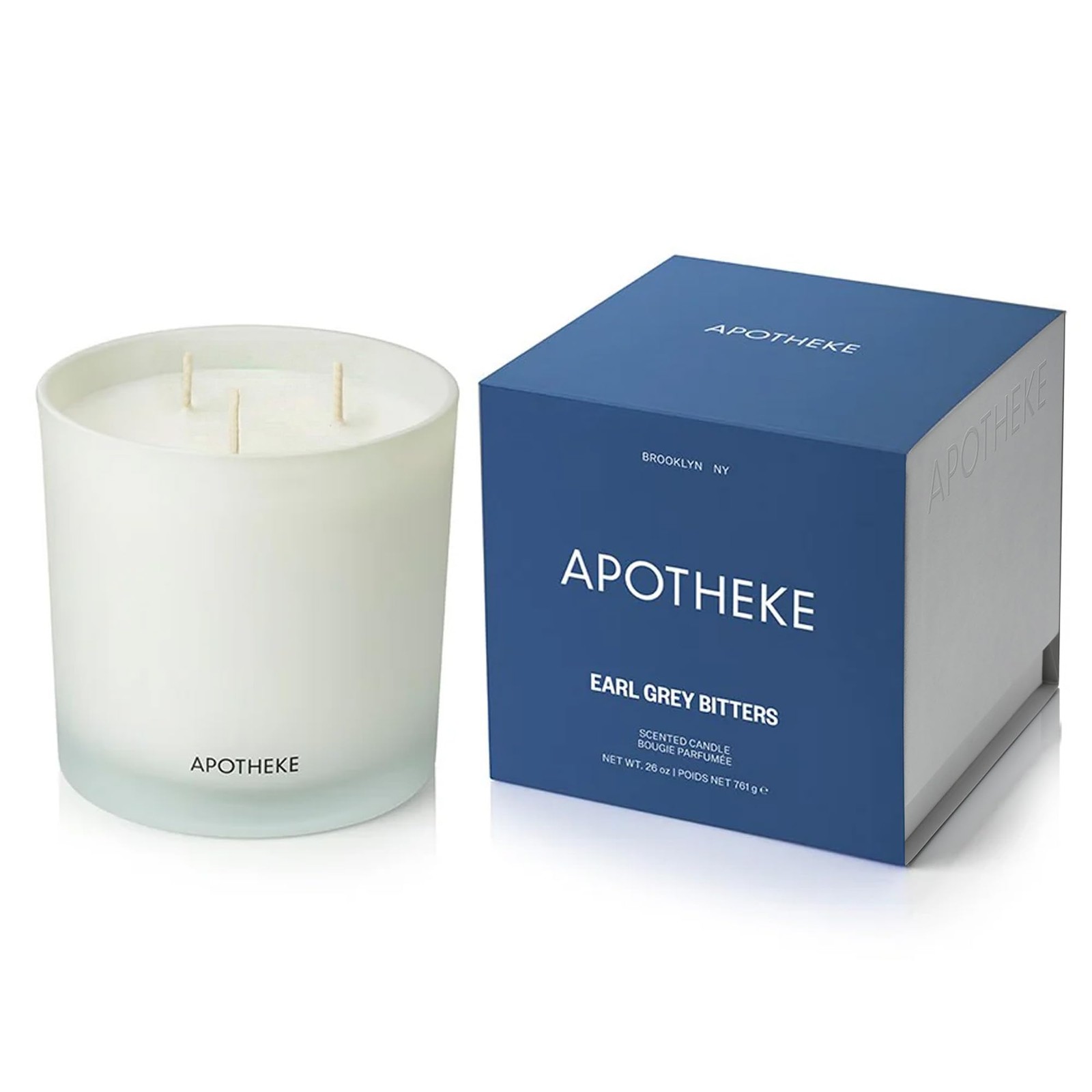 Apotheke 3-Wick Scented Candles For Home Earl – 26 Oz Soy Wax Aromatherapy
