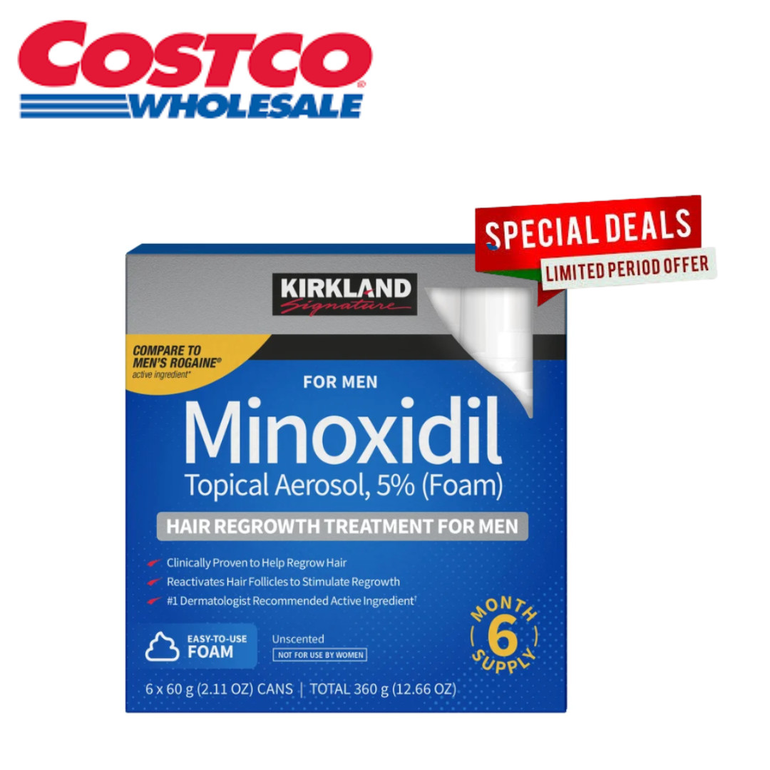 ✳️🔥🔥 6 Month KIRKLAND MINOXIDIL 5% FOAM Hair Regrowth Exp 12/2026 SEALED ✳️🔥