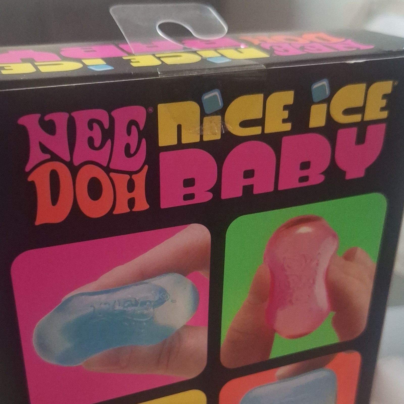 Nee Doh Nice Ice Baby Gel Squeeze Fidget Toy Stress Reliever, Multicolor, 3in
