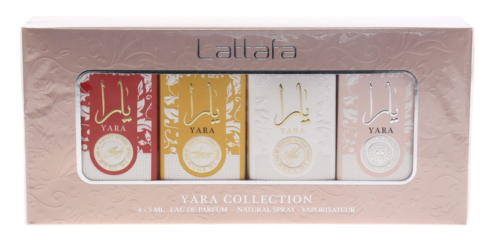 Lattafa Yara 4pc Gift Set For Women 4x5ml EDP (Yara+YaraMoi+YaraTous+YaraCandy)