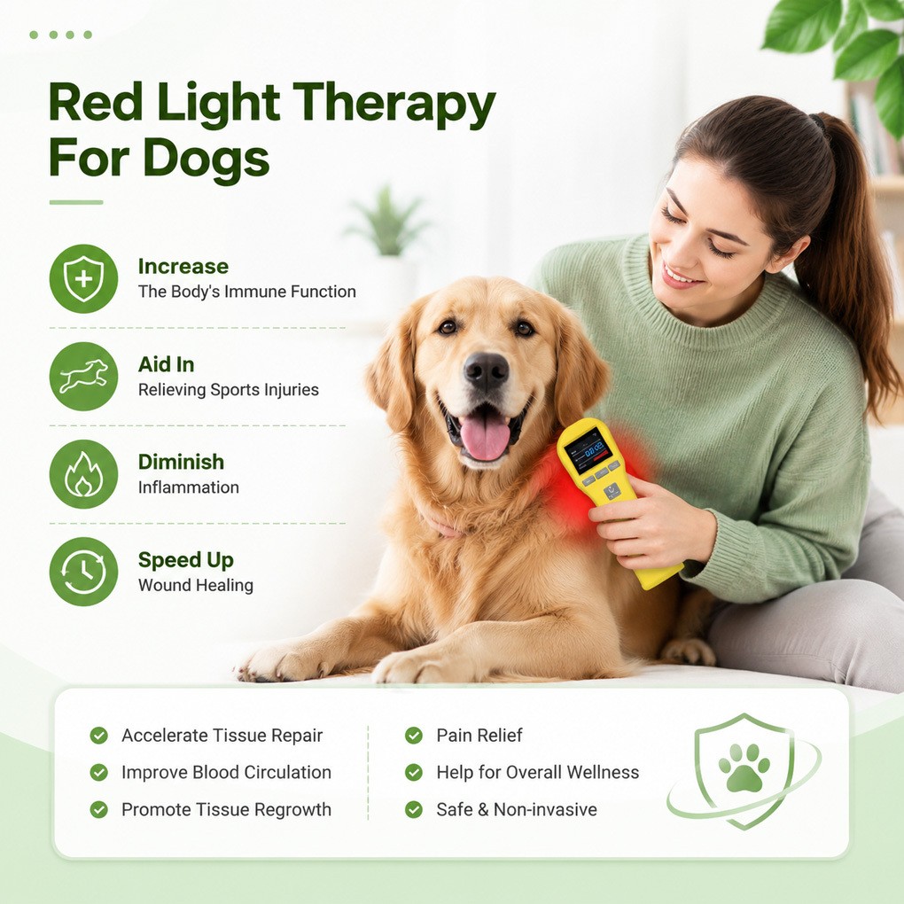 LLLT Red Light Therapy Device 20 Diodes 650nm 808nm for Pain Relief Home Care