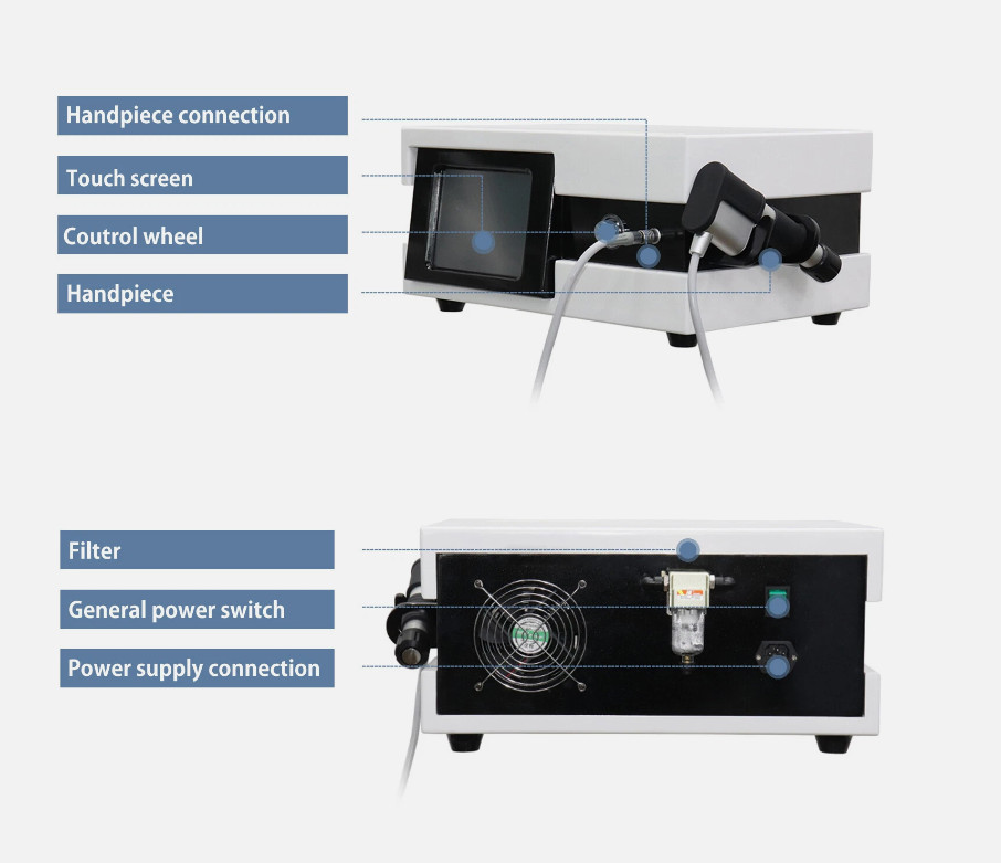 ED Treatment Shockwave Therapy Machine Radial Pneumatic Shock Wave Pain Relief