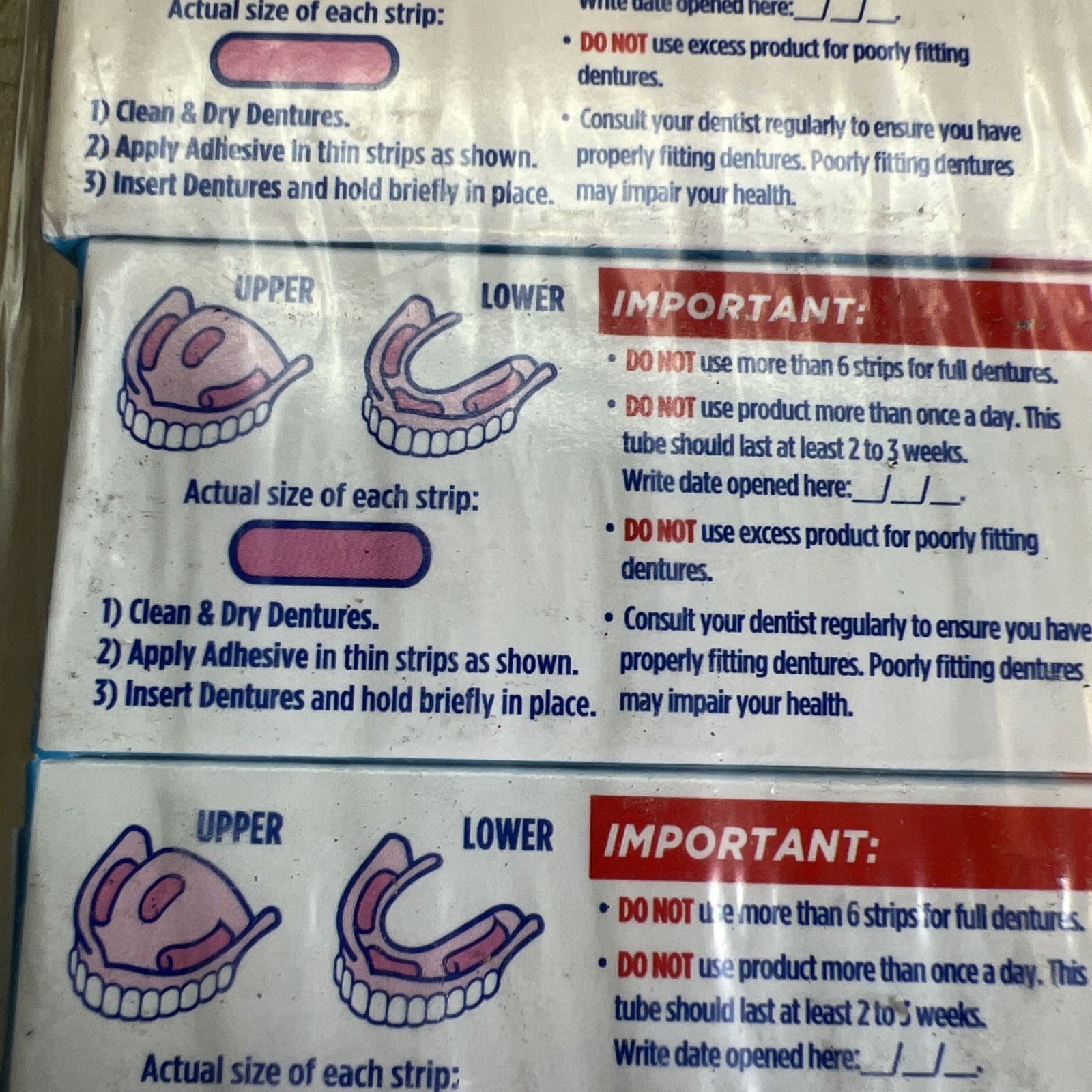 Full Case 24 Pack Fixodent Complete Denture Adhesive Cream, Original, 0.75 oz