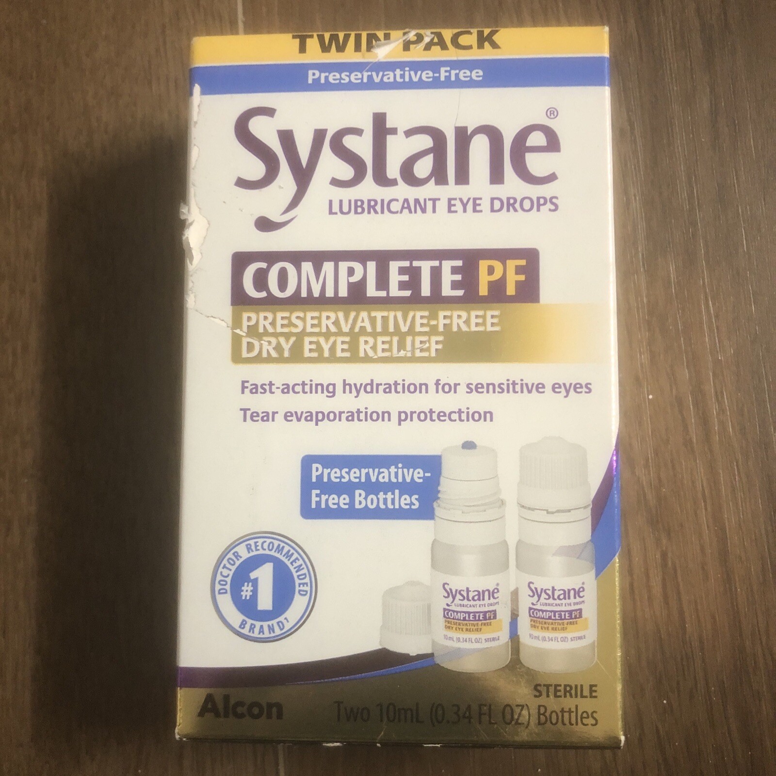 Systane COMPLETE PF Dryness Relief Eye Drops – 2 Pack Exp. 2027+