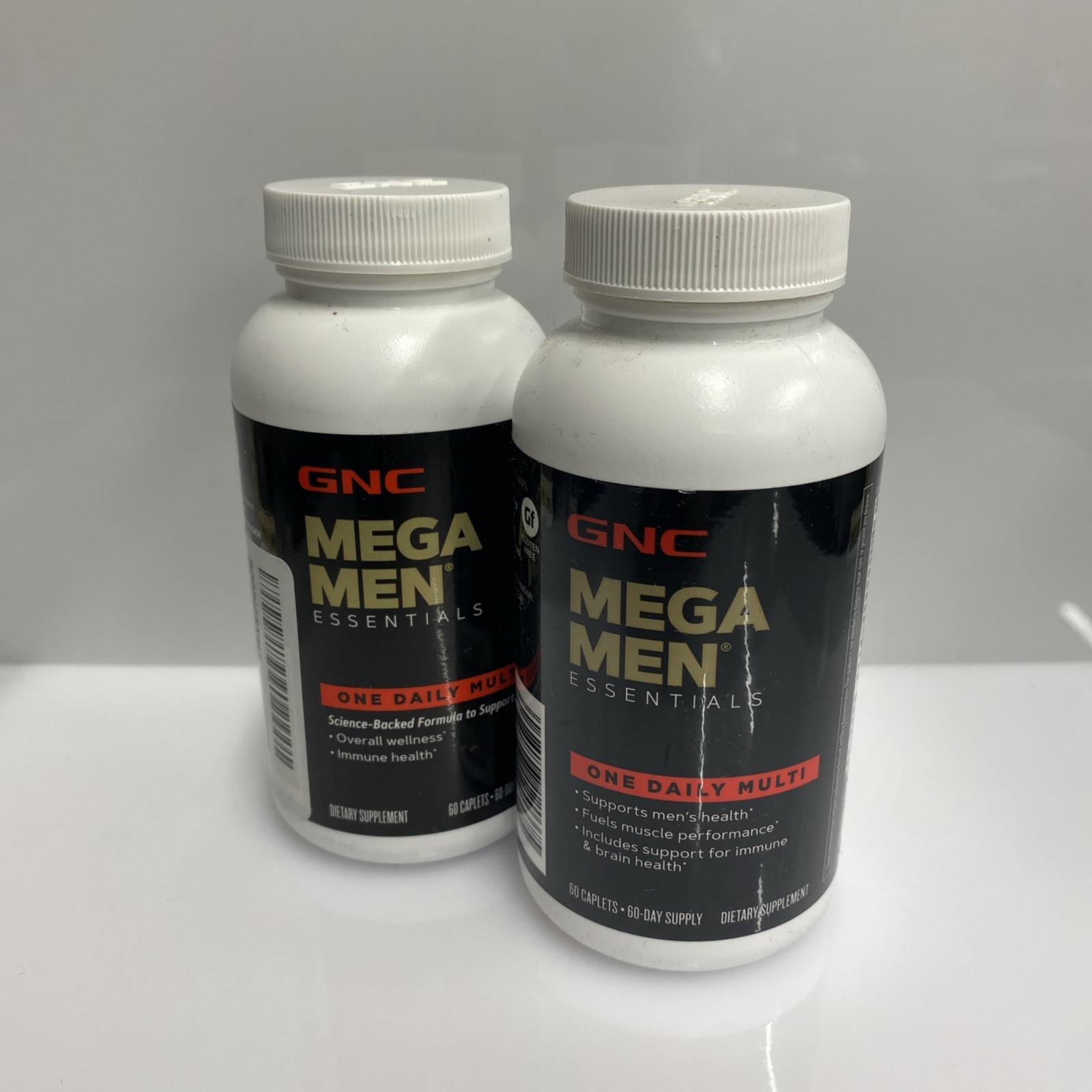2X GNC Mega Men One Daily Multivitamin 60 Caplets