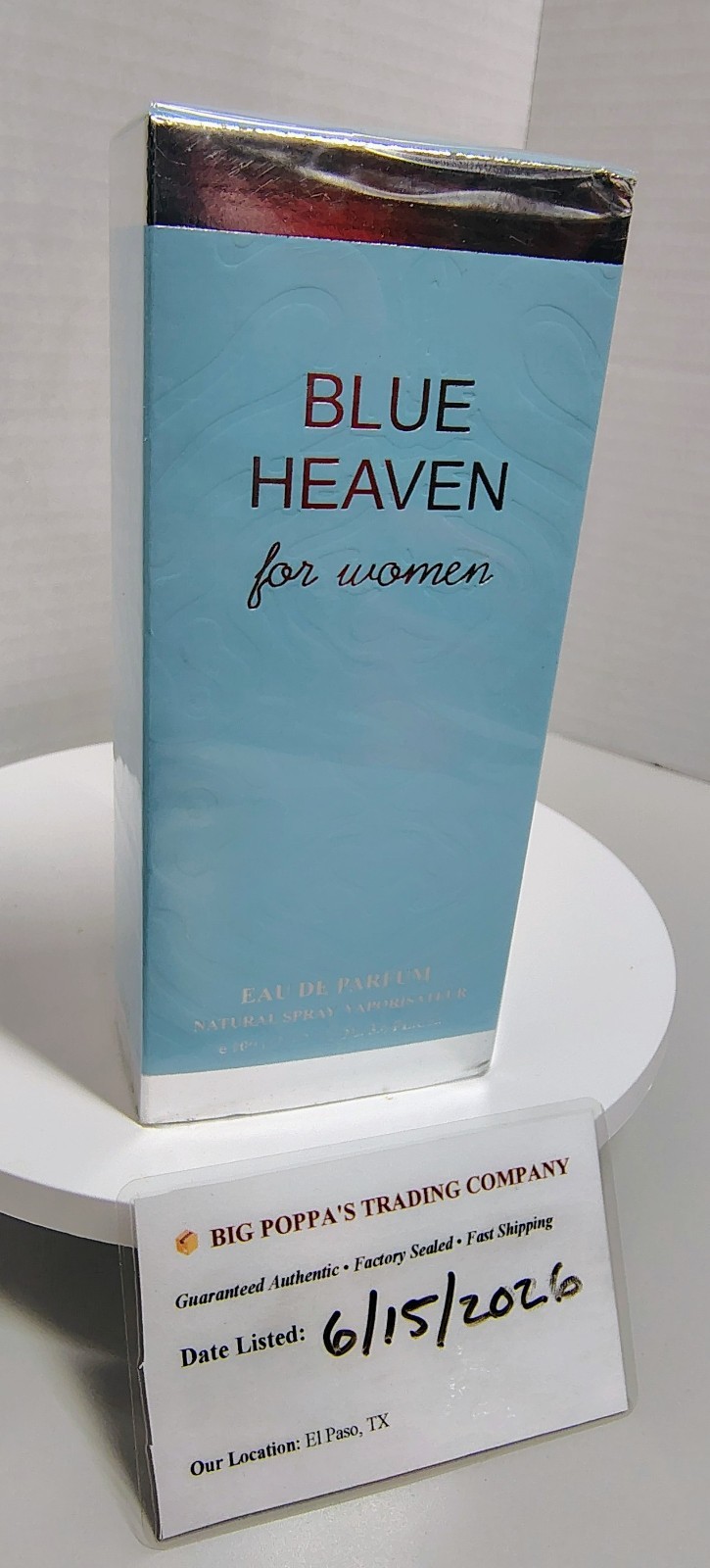 Blue Heaven EBC Perfume for Women 3.4 oz EDP Spray New Clean Fresh Citrus Scent