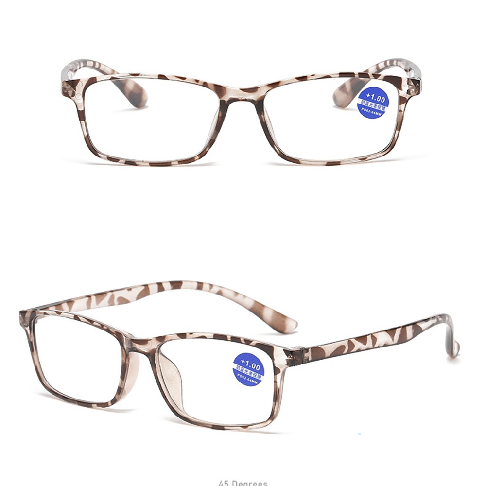 Lightweight Reading Glasses Anti Blue Light Eyewear Rectangular Computer Readers