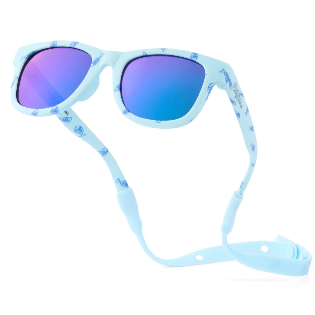 Polarized Baby Sunglasses with Strap Unbreakable Flexible Infant Sunglasses …