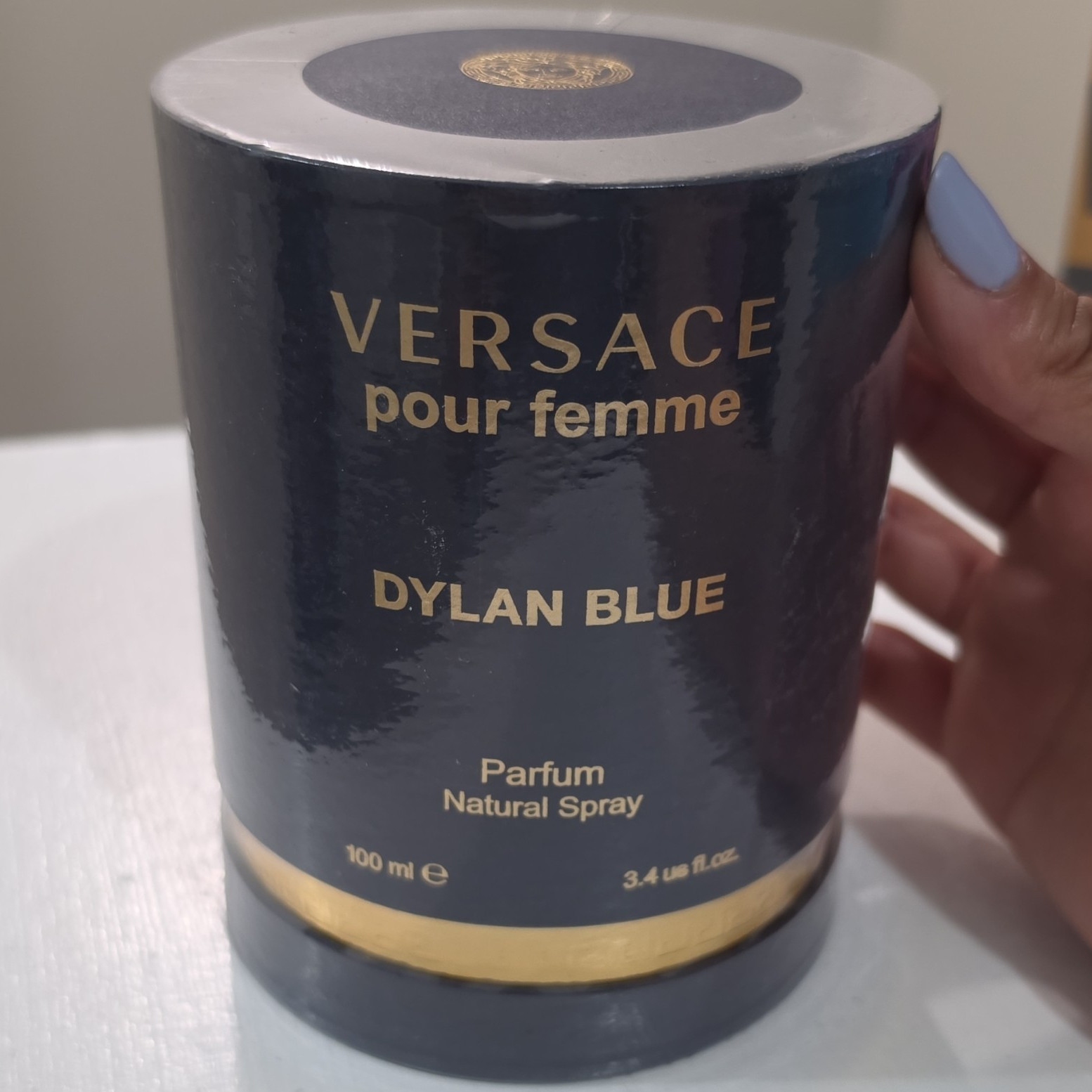 Versace Dylan Blue Pour Femme Parfum Natural Spray Regular Size 3.4 fl oz Sealed