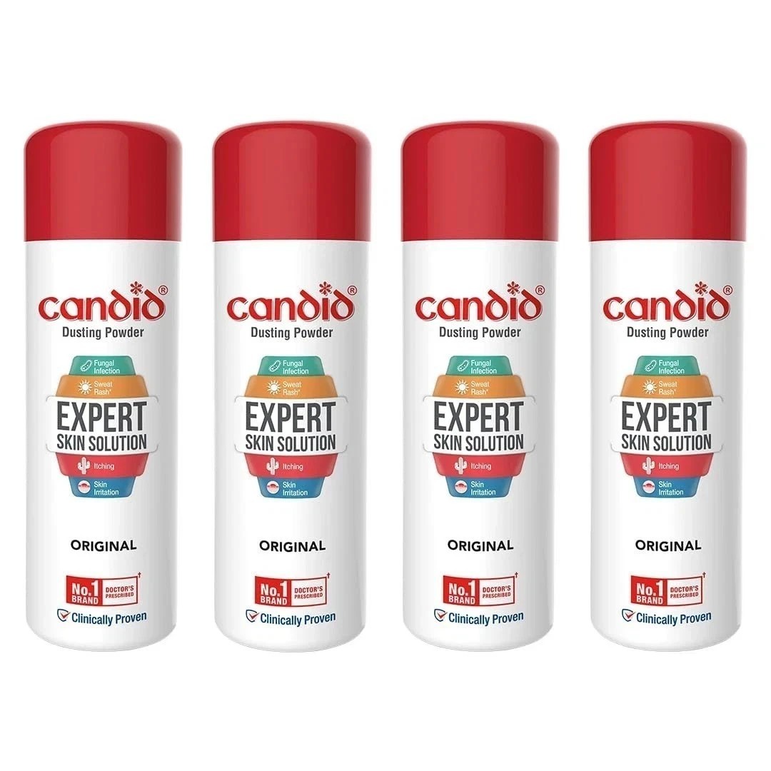 4x Candid Dusting Powder | Doctor’s Prescribed No.1 Brand | Anti-fungal 120g