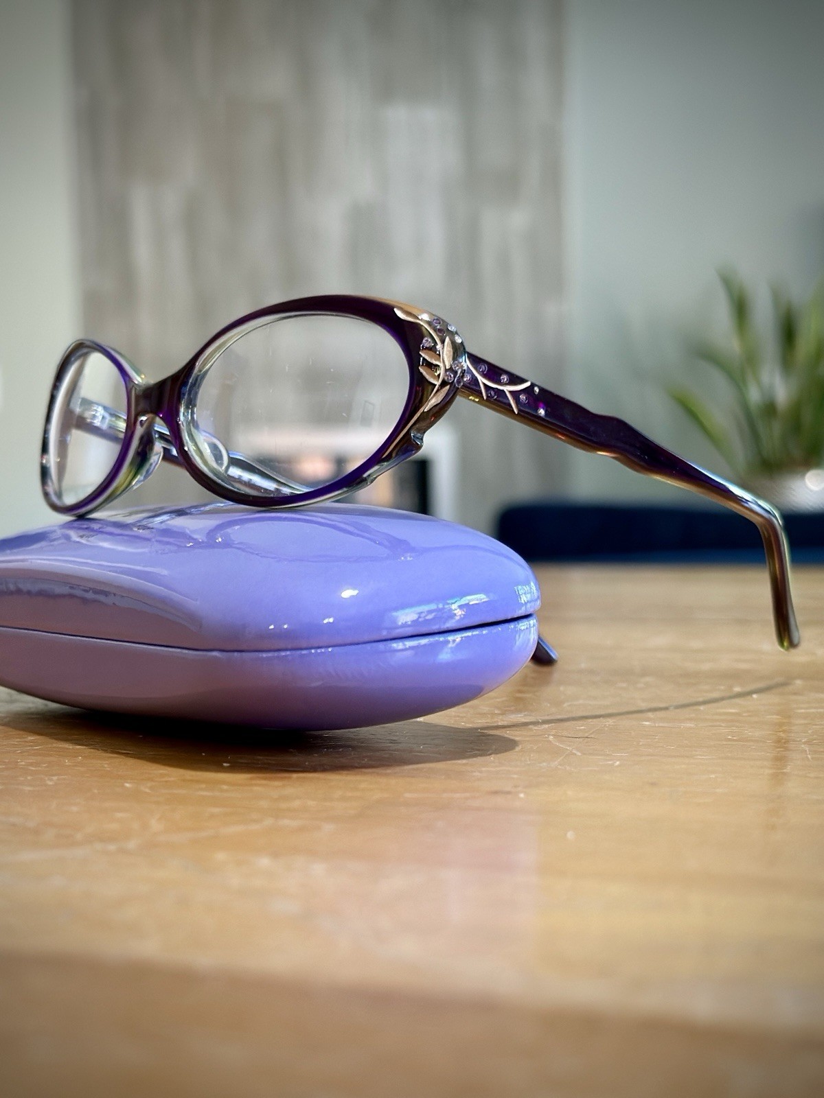 Frances Klein Aigle Eyeglass Frames Hand Made In France Deep Purple