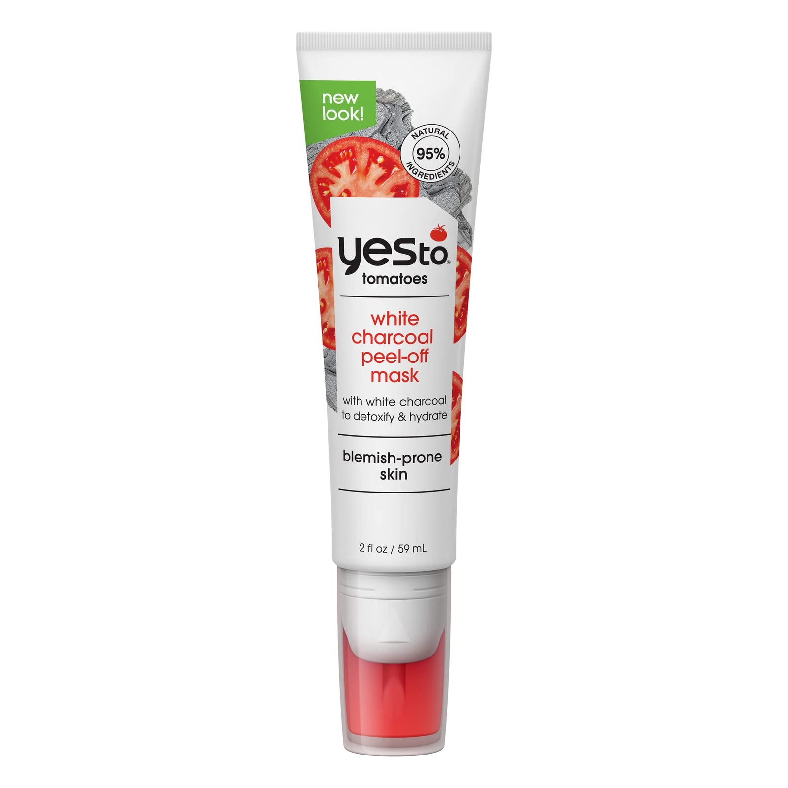 Yes To Tomatoes Clear Skin Detoxifying & Hydrating White Charcoal PeelOff Mask