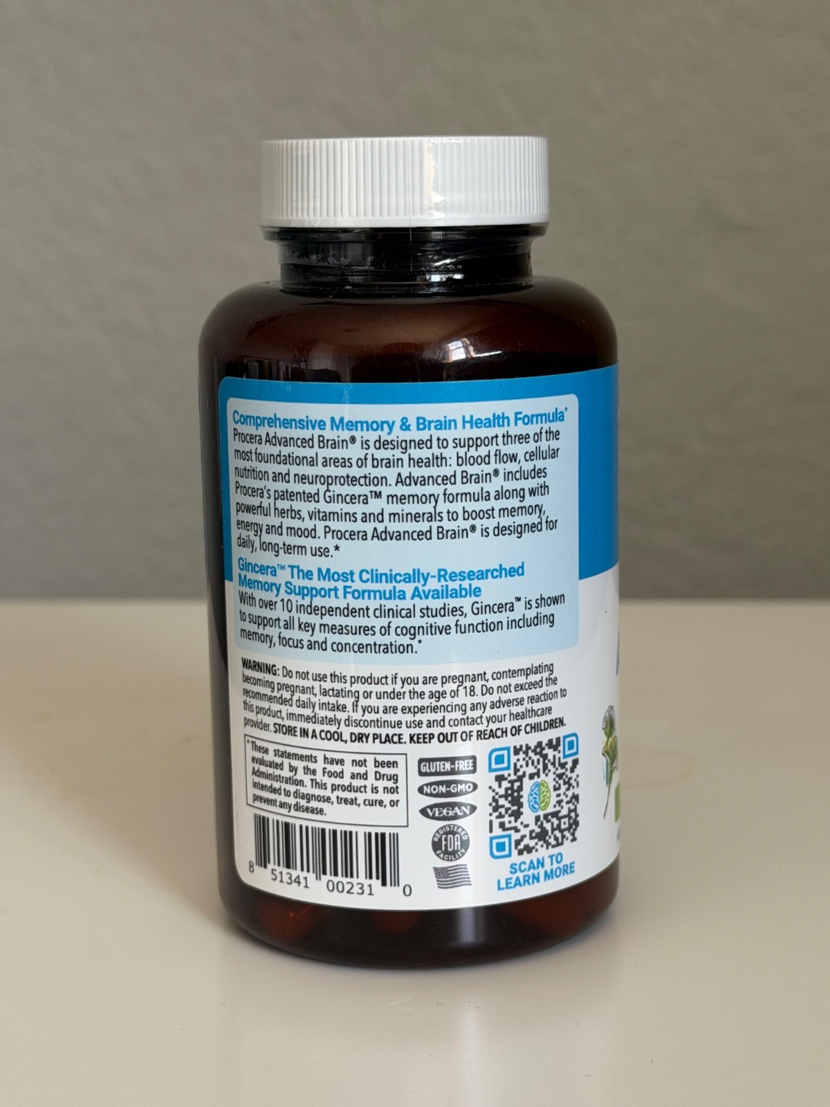 Procera Advanced Brain – Fast Acting – Ingredients Supported by 100+ Studies …