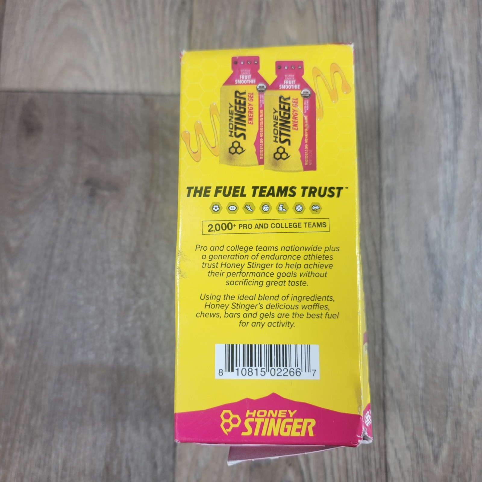 HONEY STINGER Organic Fruit Gel 24 Count Natural Energy Athletes ***READ***
