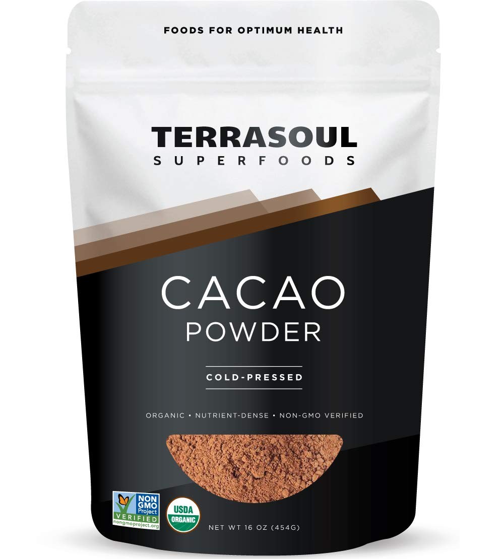 Terrasoul Superfoods Raw Organic Cacao Powder, 2 Lbs 2 Pack – Raw | Keto | Vegan