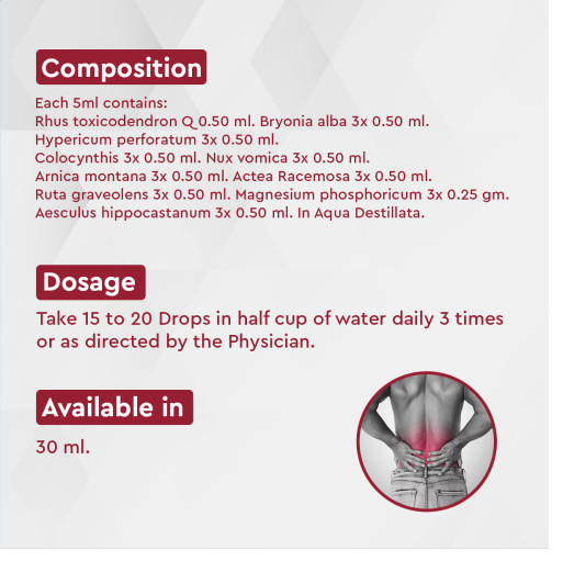 2 x Allen A67 Homeopathy Back Pain Drops (30ml)