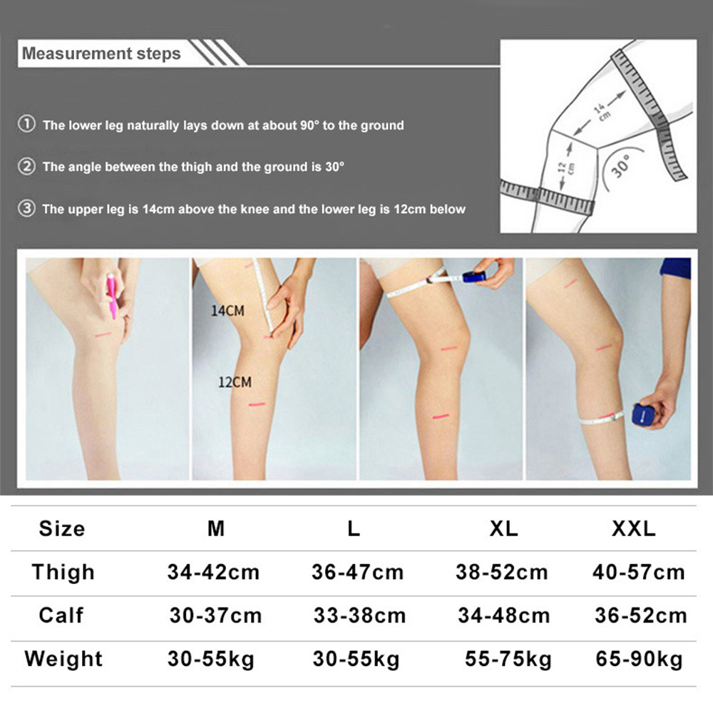 1/2x Knee Sleeve Compression Brace Support For Sport Joint Pain Arthritis Relief