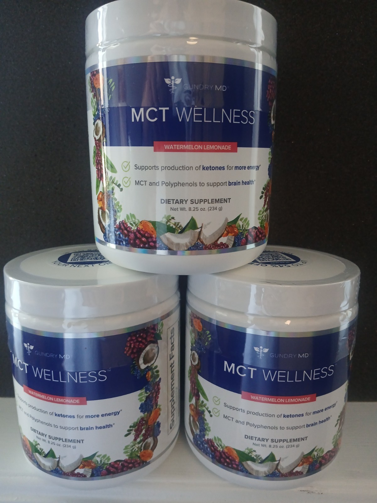 DRGundry MD MCT wellness watermelon lemonade 8.25 oz. Dietary supplement (6PACK)