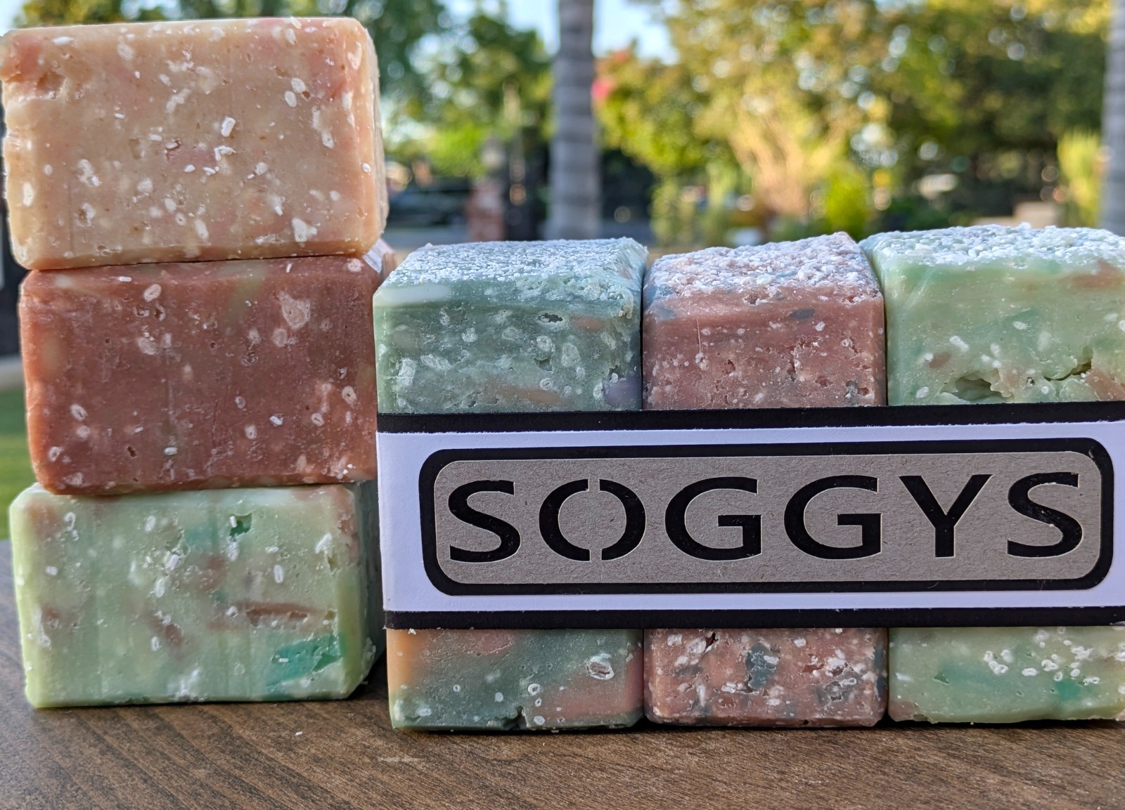 Handmade Soap 3-Bar Set Assorted Reclaimed Blend Surprise Tallow Bars 23 oz