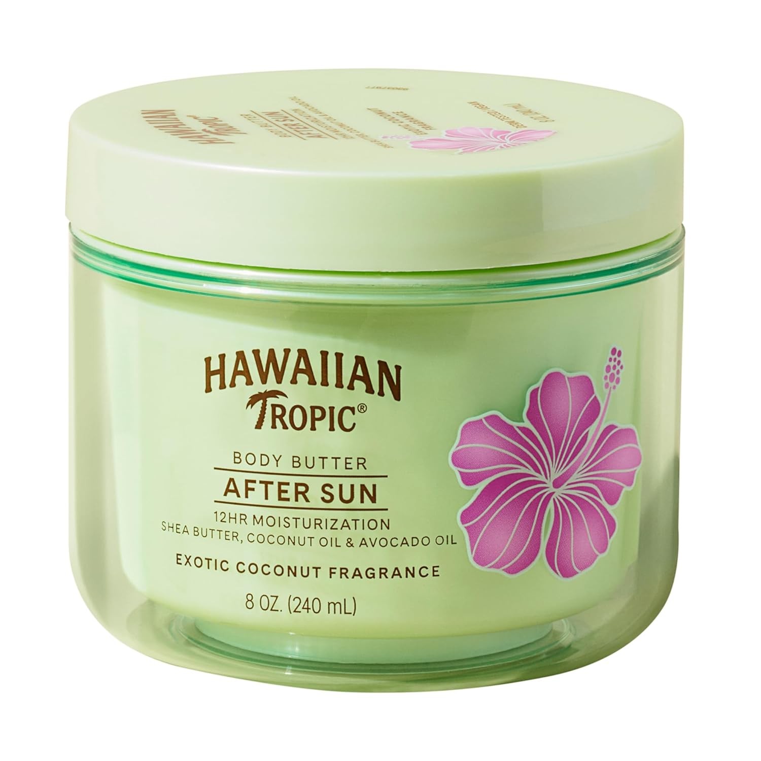 Hawaiian Tropic After Sun Body Butter with Coconut Oil, 8 oz, After Sun Lotion,