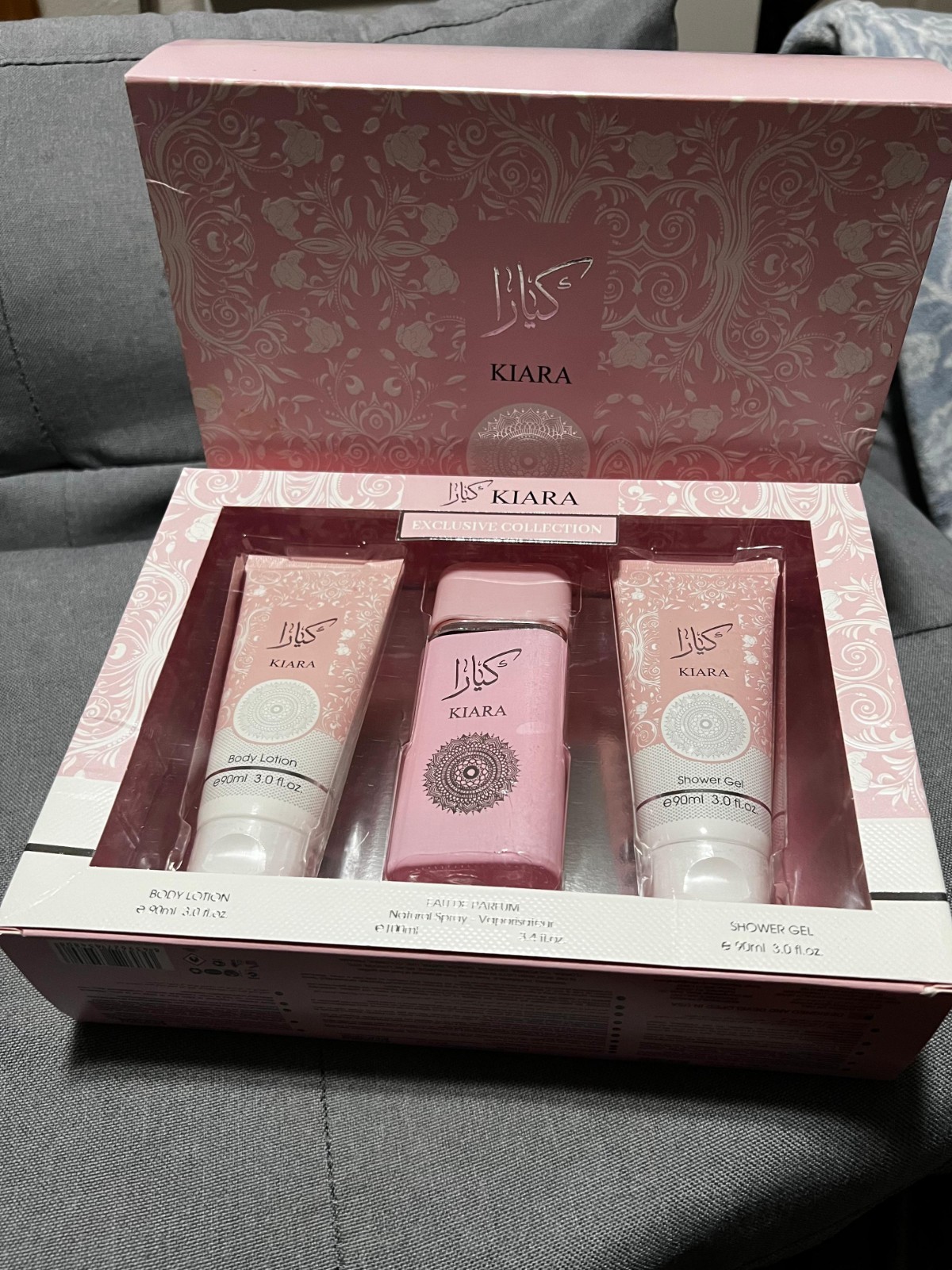 Kiara Pink Women’s Gift Set 3 Piece EDP 100ml with Body Lotion & Shower Gel