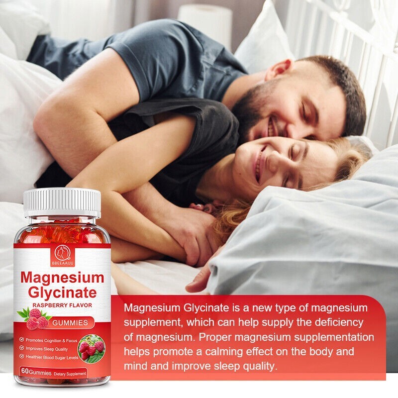 500mg Magnesium Glycinate Gummies Improve Sleep Promotes Cognition Focus