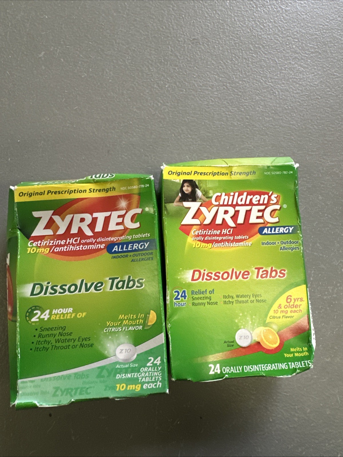 Zyrtec Children’s Allergy Dissolve Tabs -24 Tablets. Exp 01/27 + FREE SHIPPING