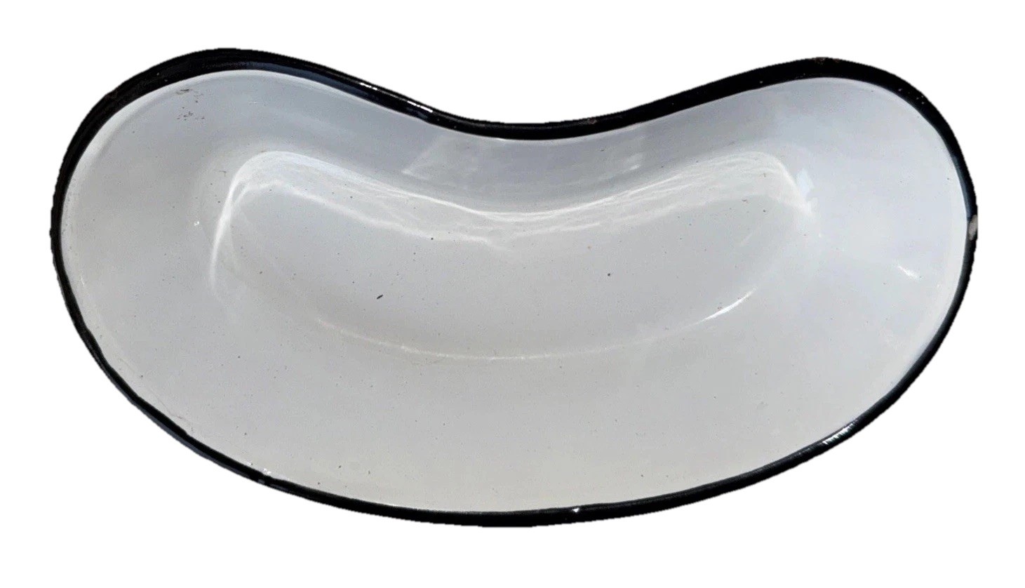 Vintage 1940s Cesco Columbian Made White Porcelain Enamel Metal Basin Tray