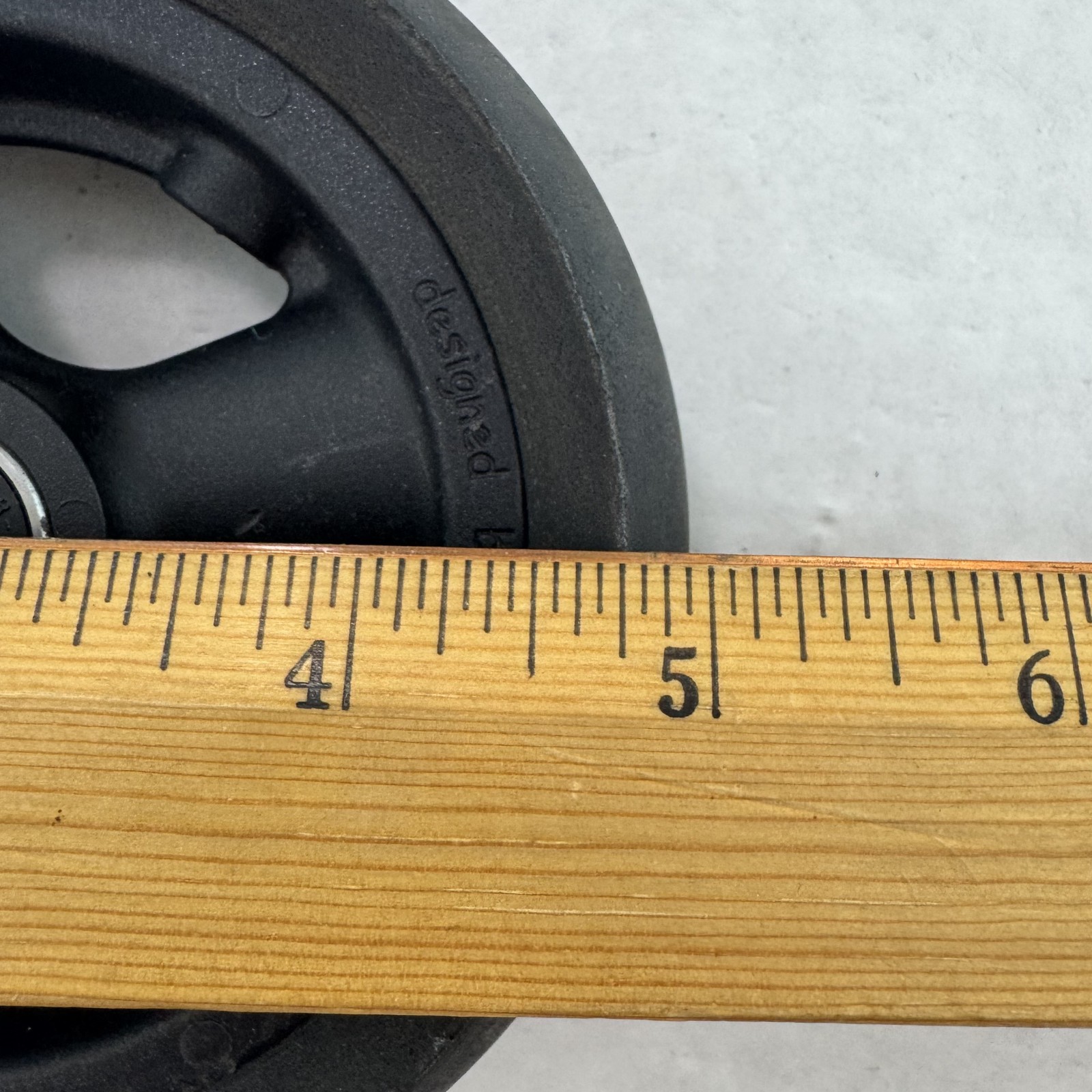 Primo Wheelchair Caster Wheels Pair 608-2RS Bearings Black