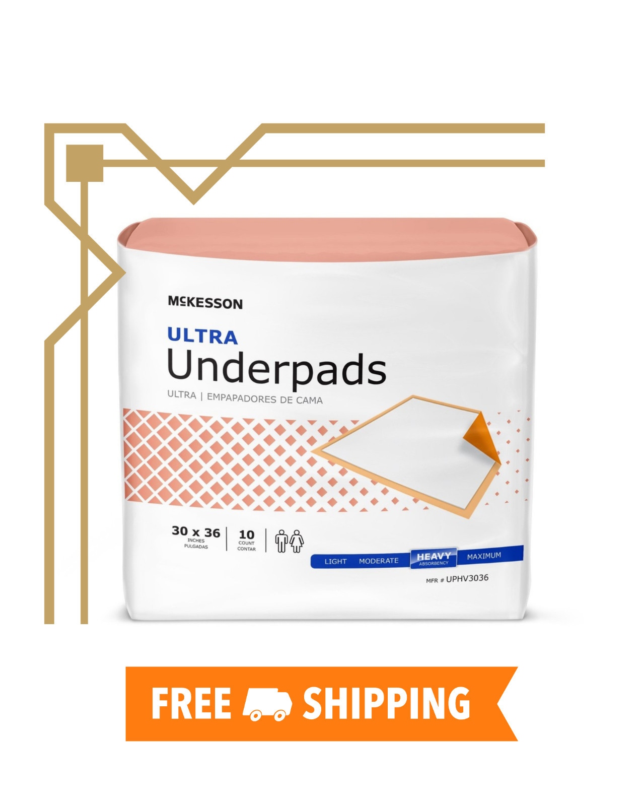 100 McKesson Ultra Heavy Absorbency Adult Bed Pad Disposable Underpads 30×36″