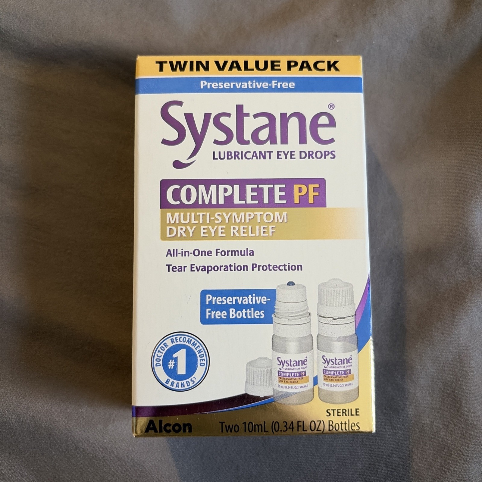 Systane Complete PF Eye Drops TWIN PACK 2x10ml DMG BOX EXP: 04/2027