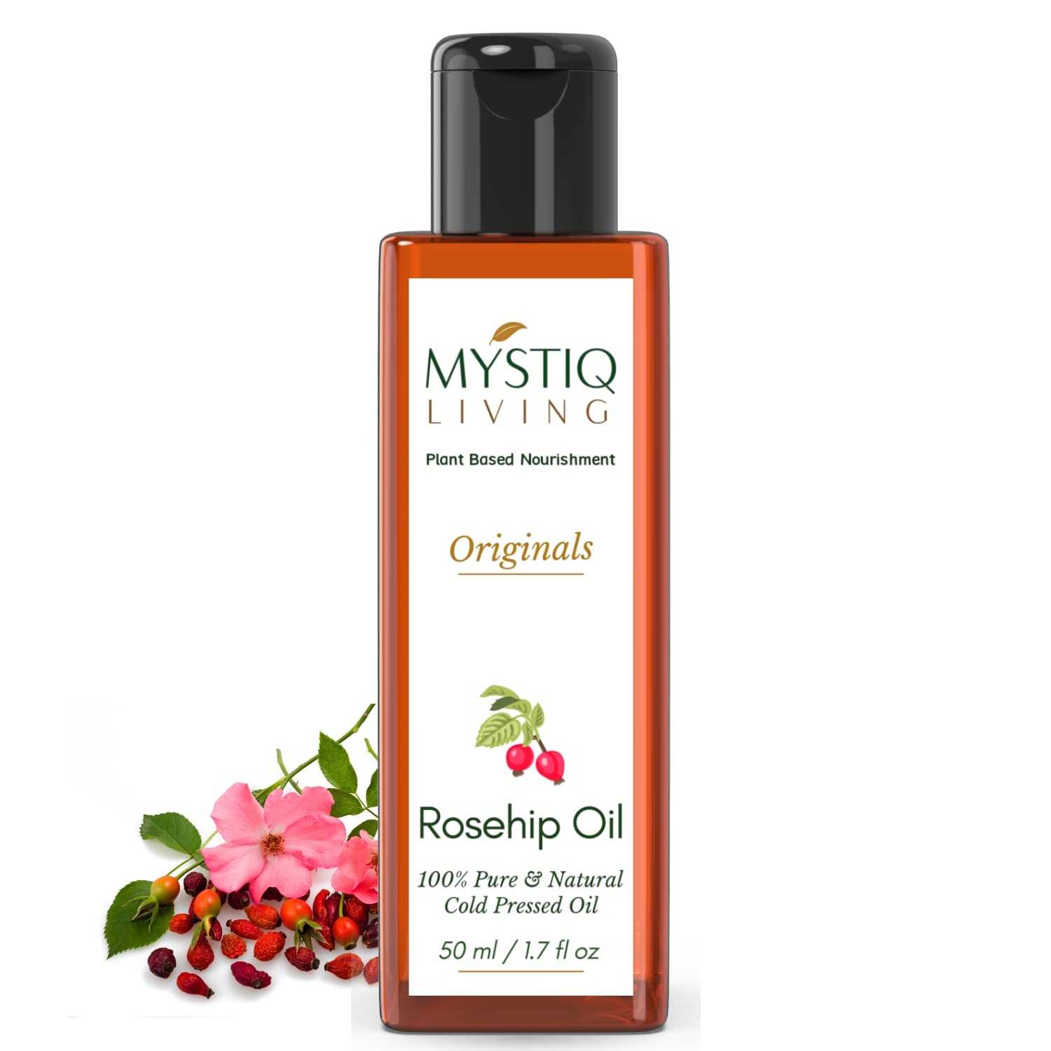 Mystiq Living Rosehip Oil For Glowing Skin And Smooth Hair 50ml