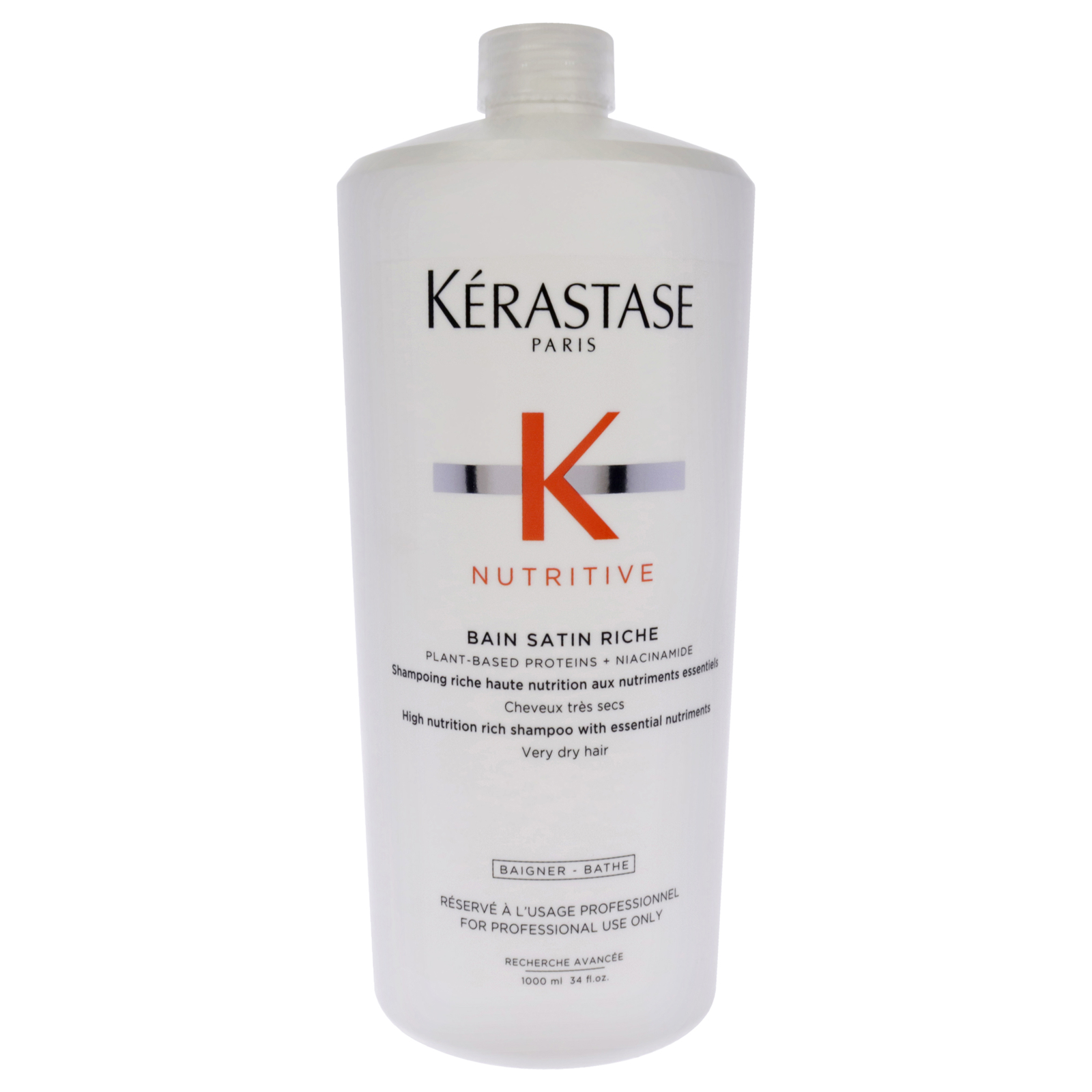 Nutritive Bain Satin Riche Shampoo by Kerastase for Unisex – 34 oz Shampoo