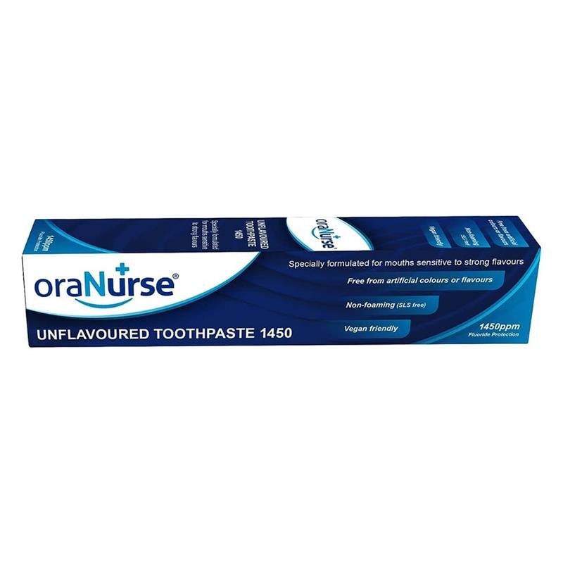 3 x ORANURSE UNFLAVOURED TOOTHPASTE 50ML Pack of 3