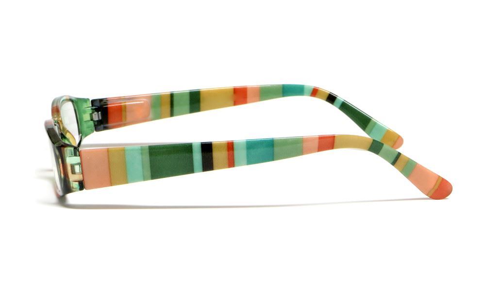 Calabria Striped Womens Reading Glasses&Match Case R576 33 Color&Power to Choose